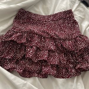 SHEIN ruffled mini skirt